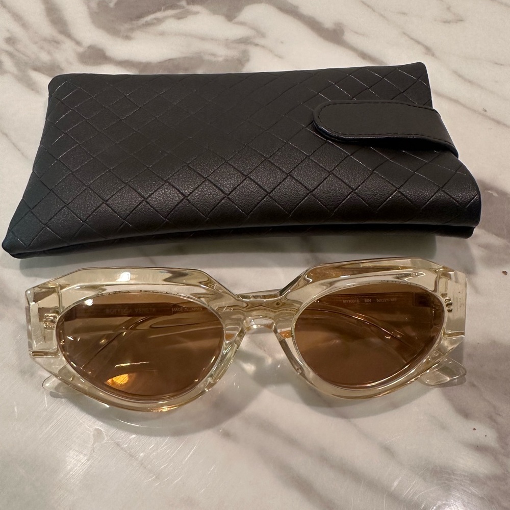 Bottega veneta sunglasses gold